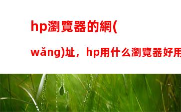 hp瀏覽器的網(wǎng)址，hp用什么瀏覽器好用