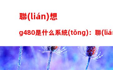 聯(lián)想g480是什么系統(tǒng)：聯(lián)想g480現(xiàn)在值多少錢