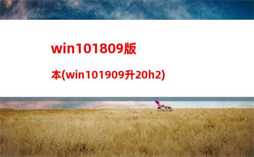 win101809版本(win101909升20h2)